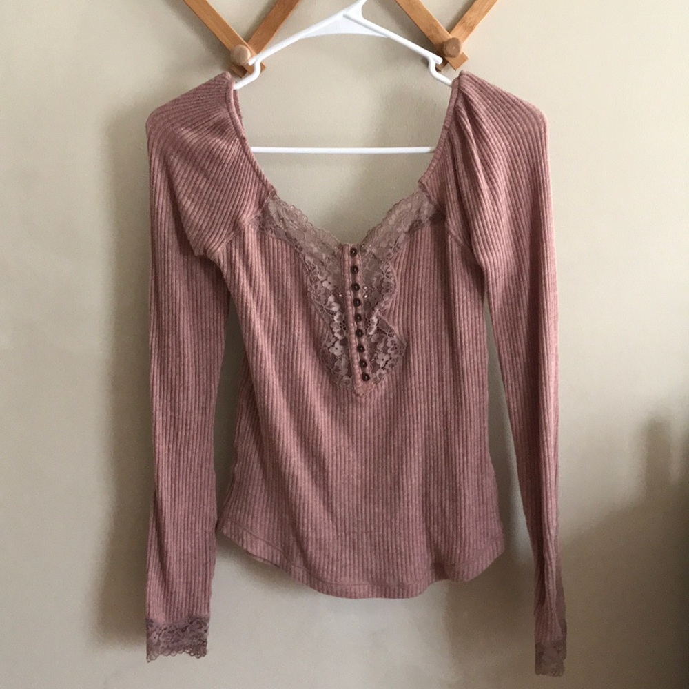 Free people mauve layering top